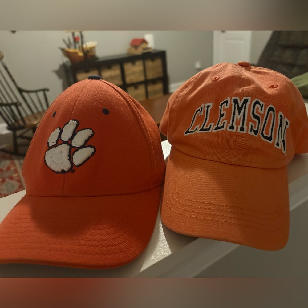 Pair of Clemson Logo Baseball Caps